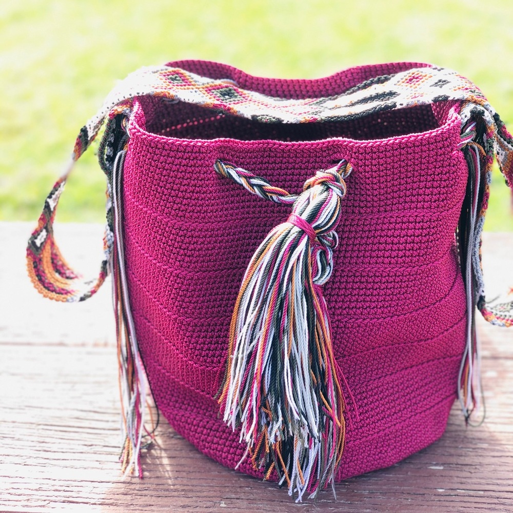 Crochet bag, authentic Wayuú Mochila Bag - Picture 1 of 1